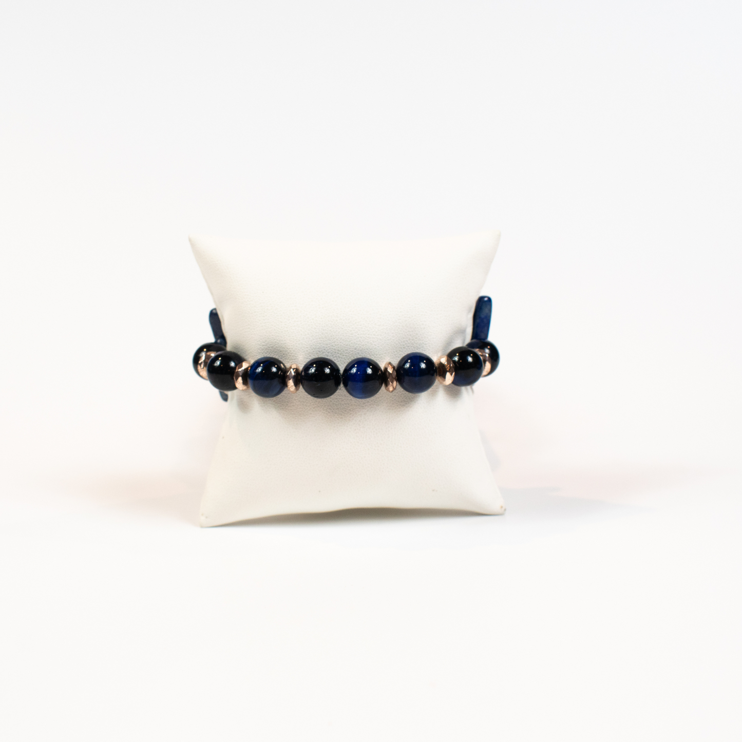 Blue Lapis Lazuli Beaded Stretch Bracelet