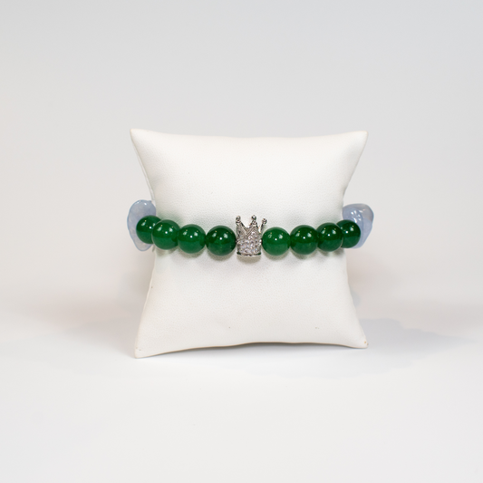 Aventurine and Jade Beaded Stretch Bracelet