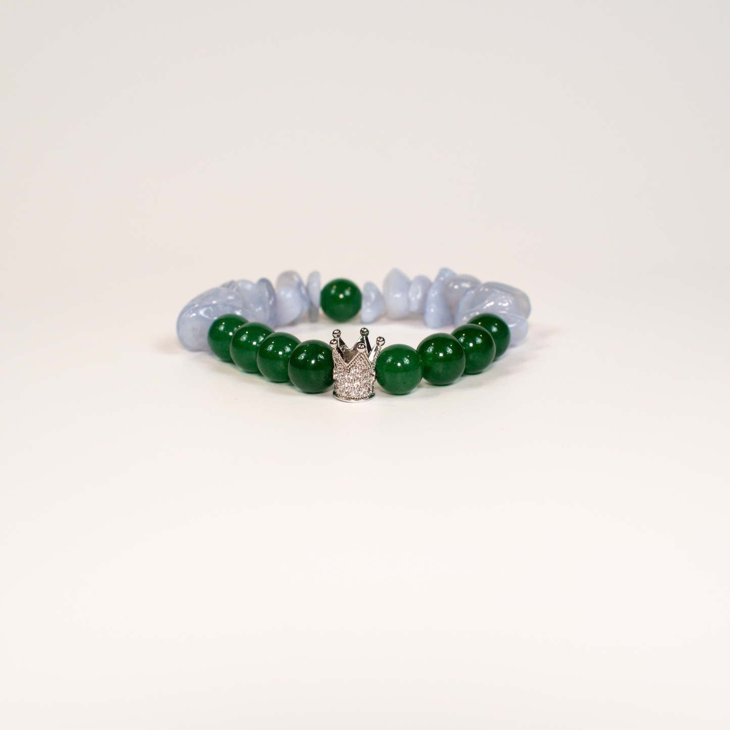 Aventurine and Jade Beaded Stretch Bracelet