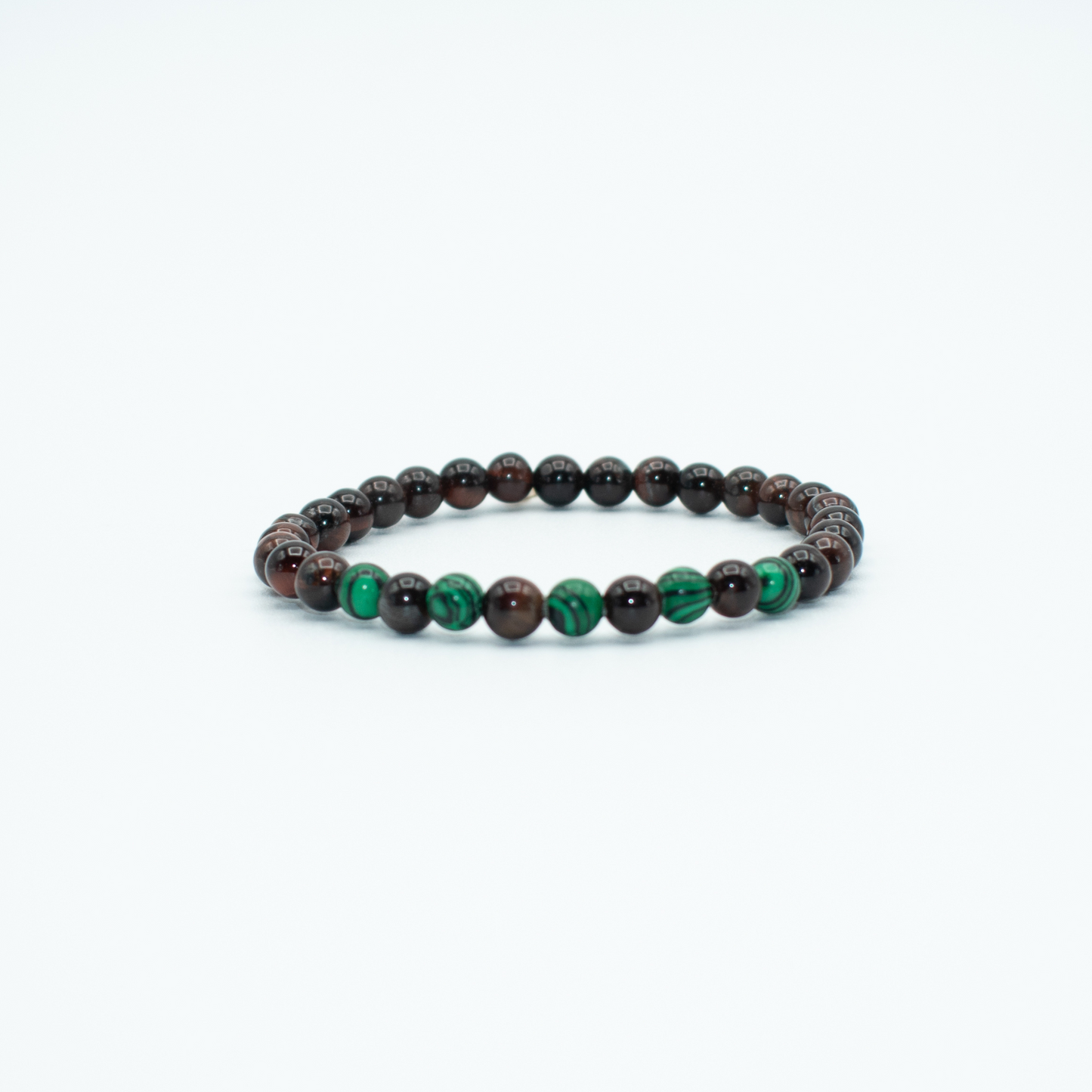 Malachite And Tiger Eye Stretch Bracelet