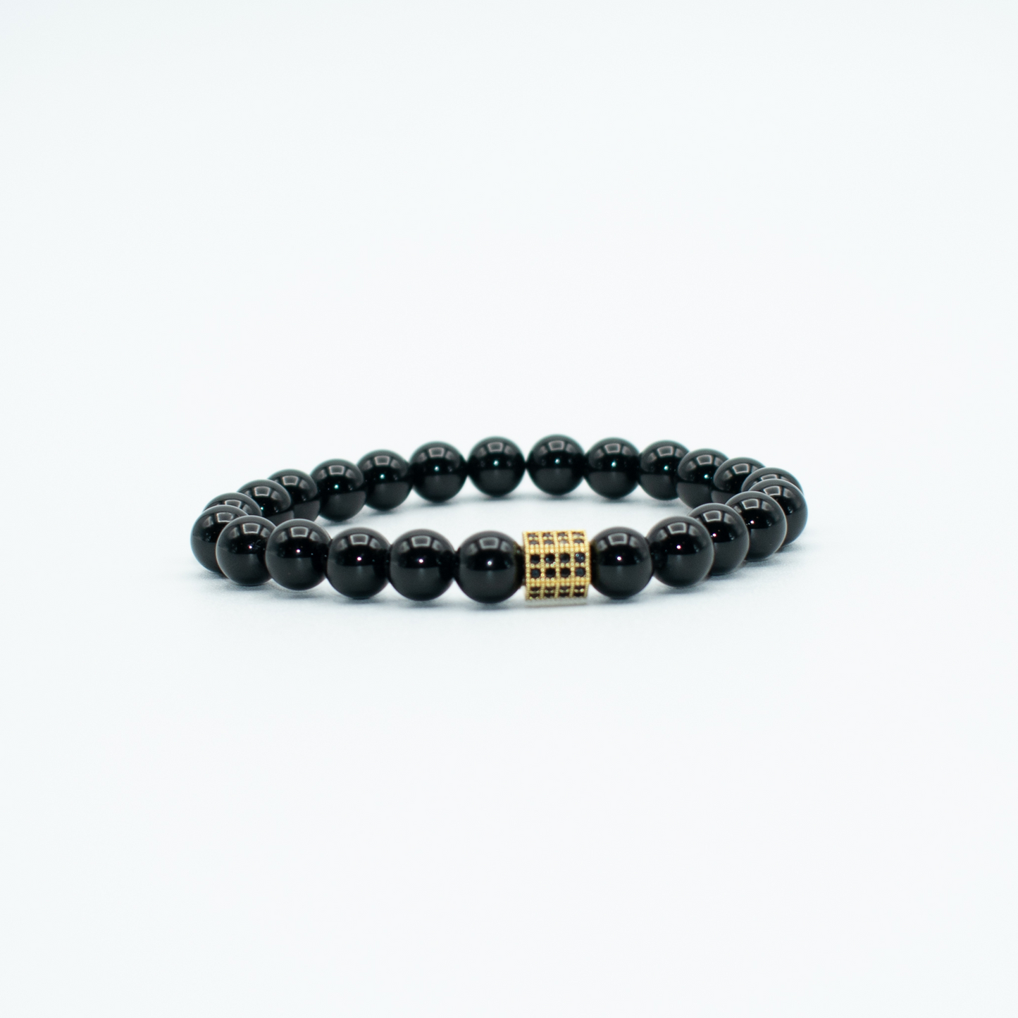 Onyx Beaded Stretch Bracelet